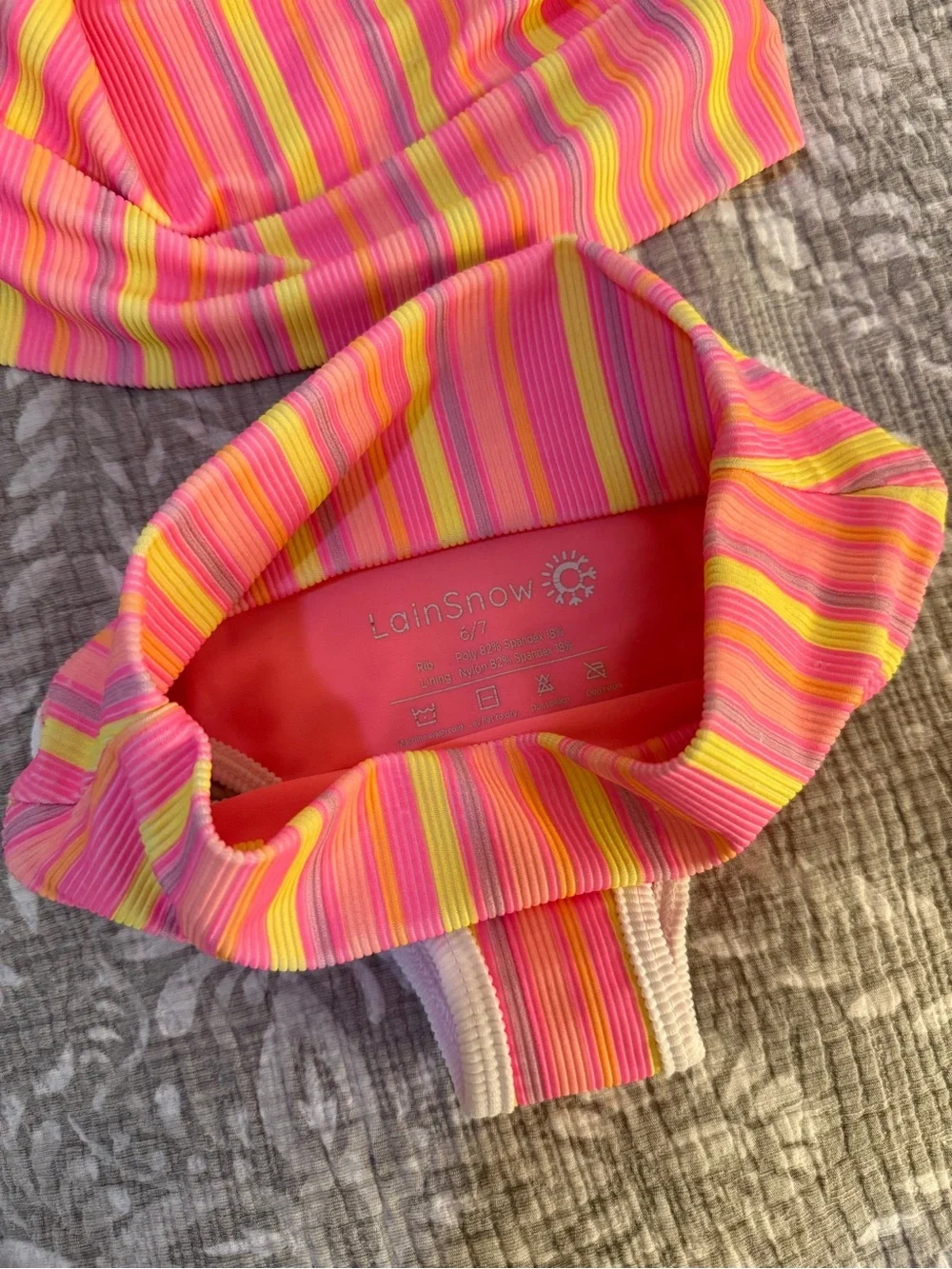 LainSnow Mini Lane Bikini Girls Size 6-7